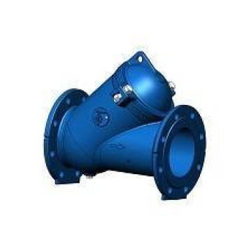 Клапан обратный шаровой, фланцевый, DN50, PN10, корпус чугун, шар : сталь, покрытие нитрил