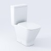 Roca The Gap Square Унитаз моноблок 36x65см, с горизонтальным выпуском, цвет: белый. 7.3424.7.700.0, 7.3414.7.000.Y
