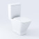 Roca The Gap Square Унитаз моноблок 36x65см, с горизонтальным выпуском, цвет: белый. 7.3424.7.700.0, 7.3414.7.000.Y
