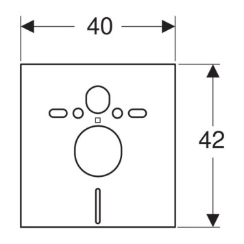 Geberit Звукоизолирующий комплект для подвесного унитаза. 156.050.00.1-1