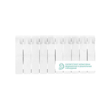 Rifar Monolit 300 10 секций, боковое подключение (белый)