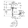 Смеситель для раковины GROHE Start Edge однорычажный, средний размер, хром (23774001)