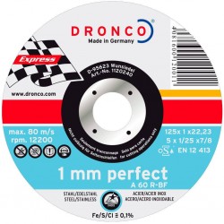 Абразивный отрезной диск Dronco A 60 R, 125х1 мм (1120240)