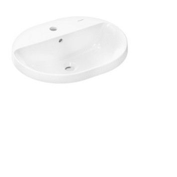 HG 60 161 450 Xuniva U Раковина встраиваемая 550х450 с отверстием под смеситель и переливом, белый 60161450