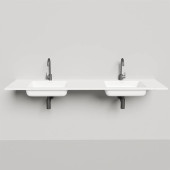 Salini Onda Раковина 180x50см, c 1 отв., c переливом, материал: S-Stone, цвет: белый матовый. 1402202M с 1 отв.