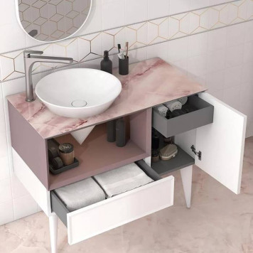 Kerama Marazzi Cono Раковина 44.5х44.5х35см., встраиваемая сверху, без отв., без перелива, цвет: белый глянцевый-5