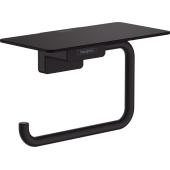 41772670 HG AddStoris бумагодержатель с полкой матовый черный 41772670