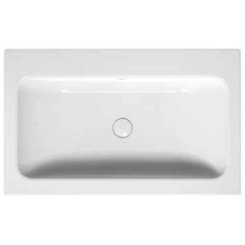 Bette One Раковина встраиваемая на столешницу 80times;49.5times;13см, без отв., с переливом, сталь, цвет: белый. A139-000 УЦЕНКА