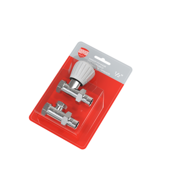 Набор ручной регулировки радиатора, прямой 1/2