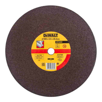 Круг отрезной DeWalt металл Ф355x25,4x3мм DT3450
