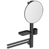 IS BD588XG ALU+ Beauty Bar S Комплект аксесуаров: H=700 мм, зеркало Ø320 мм, полочка, стакан, рогах2 BD588XG