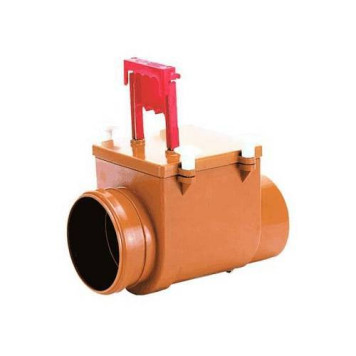 Клапан обратный кор б/н Дн110 засл нж/ст, монт лючком HL 710.1