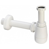 120337 Сифон для биде (пластик), для смесителя с донным клапаном, 1 1/4 x 32, белый 120337