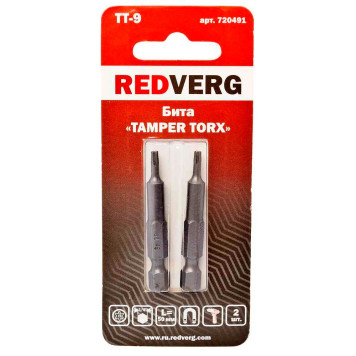 Бита REDVERG Torx Tamper 9х50 (2шт.)(720491)