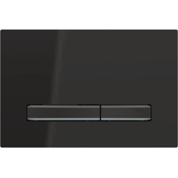 115.671.DW.2 Смывная клавиша Geberit Sigma50, для двойного смыва, цвет металлический хромированный черный: хромированный черный, черный 115.671.DW.2