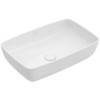 VilleroyBoch Artis Раковина 58х38.5х12.5см., накладная, без отв., без перелива, TitanCeram, цвет: альпийский белый. 41725801
