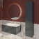 TW Shape комплект подвесной мебели 102х52см, с раковиной, с 1 выдвиж. ящиком с механизмом push-to-open, цвет: серый матовый RAL7016