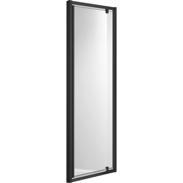 AQ ARI PI 10020BL Душевая дверь, распашная 1000x2000 профиль черный, стекло прозрачное AQ ARI PI 10020BL