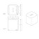 Decor Walther Stone KBQ Диспенсер для салфеток 14.2x13.7x13.7см, настольный, цвет: белый