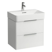 Laufen Base База с раковиной, 58.5х39х53см, с 2 ящиками, подвесная, покрытие LLC, цвет: белый глянцевый. 8.1028.3.000.104.1,  4.0225.2.110.261.1