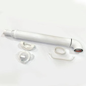 Комплект коаксиального дымохода ARDERIA D60/100  АНТИЛЕД, универсальный, 1,0м
