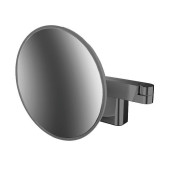 Emco Evo Косметическое зеркало, LED,  Oslash;209mm, 2-колено, 5x увелич., подвесной, цвет: черный
