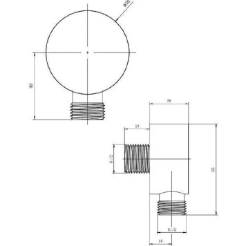 Allen Brau Priority Шланговое подключение 5x4,6x6,5h см, цвет: черный 5.31A15-31-5