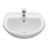 131112S0011B0 Умывальник Соната с переливом белый 540х485 1.3111.2.S00.11B.0