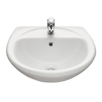 131112S0011B0 Умывальник Соната с переливом белый 540х485 1.3111.2.S00.11B.0