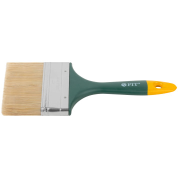 Кисть флейцевая Контур, натур.светлая щетина, пластиковая ручка 4 (100 мм)-1