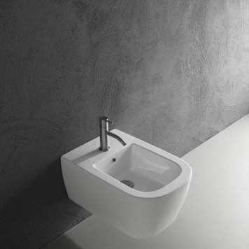 Antonio Lupi Komodo Биде подвесное, 54х36,6см, 1 отв под смеситель, цвет: белый глянец-4