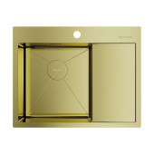 Omoikiri Akisame 65-L-LG Кухонная мойка нерж. сталь 65x51 см, цвет: светлое золото 4973083