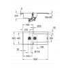 Мойка Grohe K500 серого гранита с 1,5 чашей 1000x500 мм 31646AT0