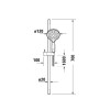Duravit Shower Душевая система: штанга 70см., шланг 160см и ручной душ Oslash;12см., 3 режима, цвет: хром. UV0680003C10