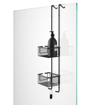 Decor Walther DW HGK2 Корзина универсальная 15x12x70см для душа, подвесная, цвет: черный матовый