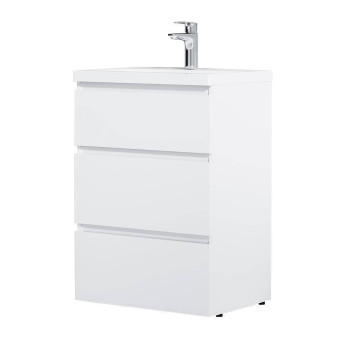 M91FSX0602WG База под раковину напольная 60 см, 3 ящика, белый глянец-10