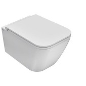 Globo Genesis Унитаз подвесной 50х36х33см., с креплением, безободковый, цвет: белый. GNS03.BI