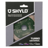 Круг алмазный SHYLD сегментный универсальный TURBO по стройматериалам 115х22,23 мм(30050)