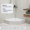 Душевой поддон трапеция RGW STYLE-TR 1000x1000