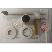 SaleKludi382445376 Bozz Смеситель для раковины 180 мм, настен., на 2 отв. (внеш. монт. ч.) Белый мат Sale382445376_1013