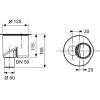 TECE drainline, сифон, 1,3 л/c, DN 50, выход в пол, высота монтажа от нижнего края сифона до верхнего края слива ndash; 65 мм. ( при уст. без опор)