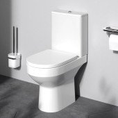 C708600WH Напольный унитаз-компакт безободковый FlashClean, без сиденья