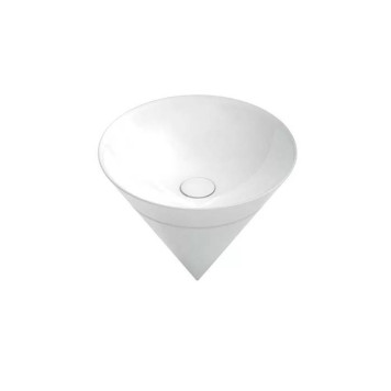 Kerama Marazzi Cono Раковина 44.5х44.5х35см., встраиваемая сверху, без отв., без перелива, цвет: белый глянцевый