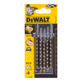Набор пилок для лобзика T144D DeWalt 5шт (DT2213)