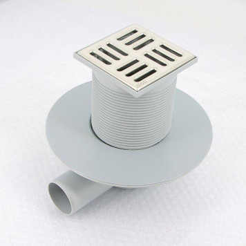 Трап Alcaplast 105 х 105 мм H=88-174 мм выпуск 50 мм нерж. cталь-3