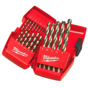 Набор сверл Milwaukee по металлу HSS-G THUNDERWEB (19шт) (1-10 мм) (374)