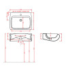 Artceram/Hidra HI-LINE Раковина 65х50 см, 1 отв., подвесная, цвет: белый. HIL004 01 00 bi*1