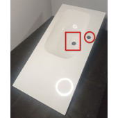 SaleAQMal.09.04.D-L Malaga Умывальник левый 918х450х180(1,6) мм, минеральное литьё SaleMal.09.04.D-L_B413