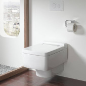 TOTO SG Унитаз подвесной 39x58.2x33.9см, безободковый, CeFiONtect, Tornado Flush цвет: белый с пластиковой панелью цвет: белый. CW512YR,  9AE0017