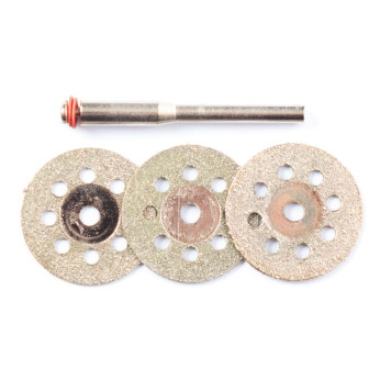 Набор кругов отрезных алмазных REDVERG (3шт+держатель) (830441)-1